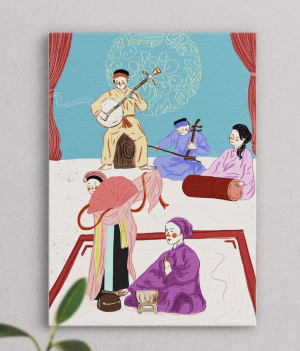 Tranh Nghệ thuật hát chèo