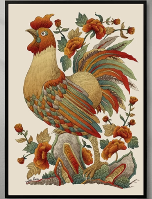 Gà Hoa Hồng - Biểu tượng cho đức tính người quân tử